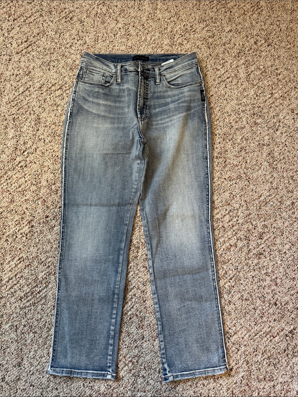 Silver Jeans Callie Slim crop Light Blue Jeans